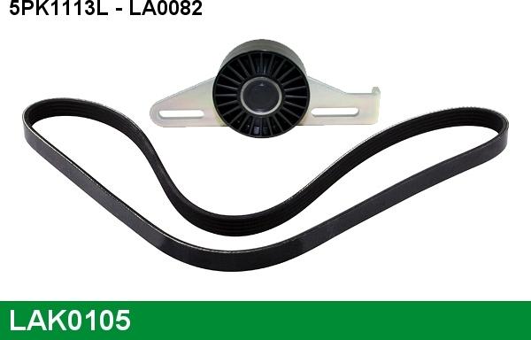 LUCAS LAK0105 - V-Ribbed Belt Set autospares.lv