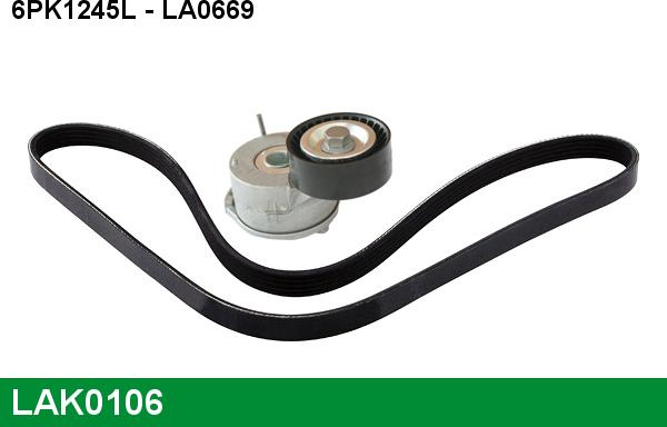 LUCAS LAK0106 - V-Ribbed Belt Set autospares.lv