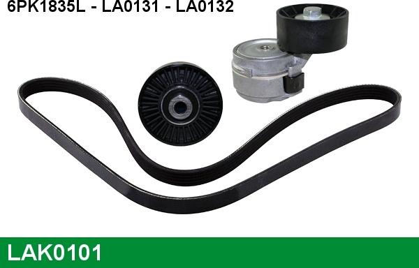 LUCAS LAK0101 - V-Ribbed Belt Set autospares.lv