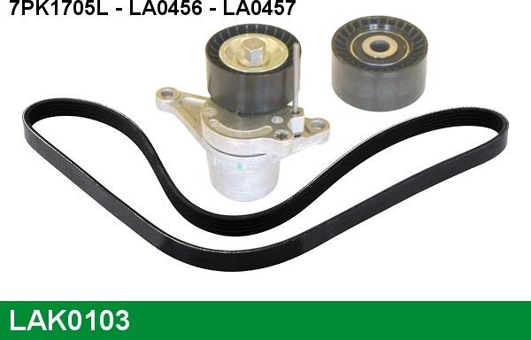 LUCAS LAK0103 - V-Ribbed Belt Set autospares.lv