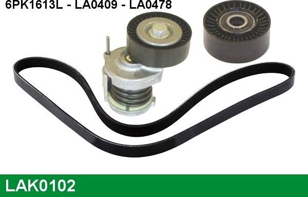 LUCAS LAK0102 - V-Ribbed Belt Set autospares.lv