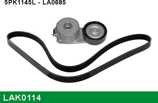 LUCAS LAK0114 - V-Ribbed Belt Set autospares.lv