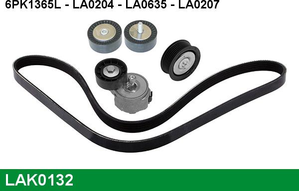 LUCAS LAK0132 - V-Ribbed Belt Set autospares.lv