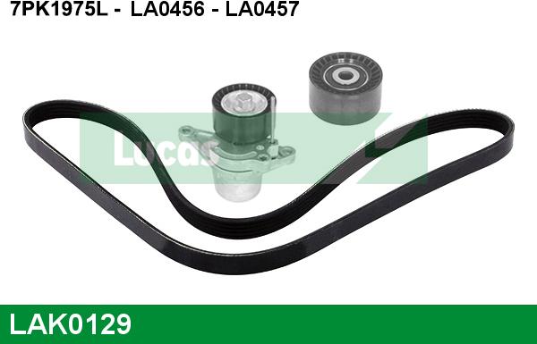 LUCAS LAK0129 - V-Ribbed Belt Set autospares.lv