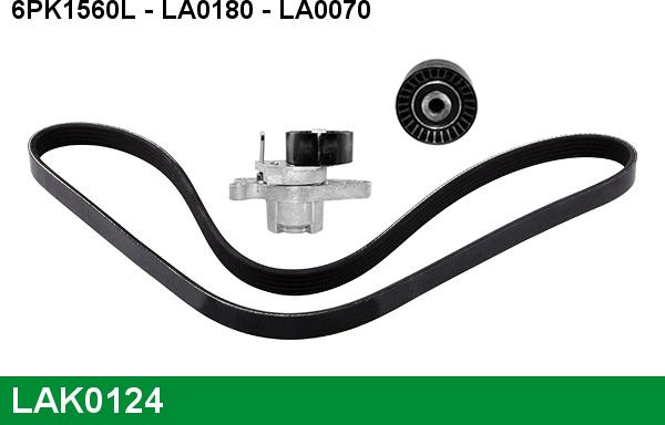 LUCAS LAK0124 - V-Ribbed Belt Set autospares.lv