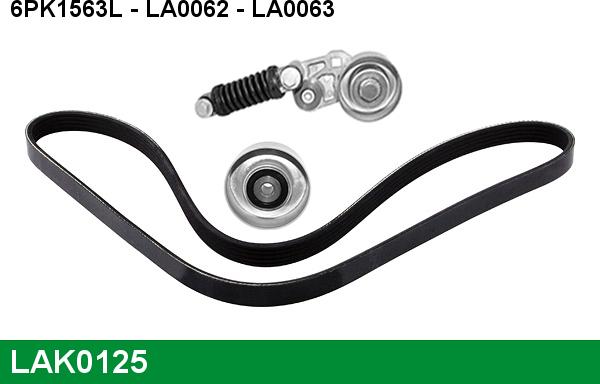 LUCAS LAK0125 - V-Ribbed Belt Set autospares.lv