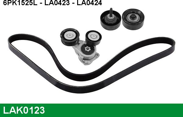 LUCAS LAK0123 - V-Ribbed Belt Set autospares.lv