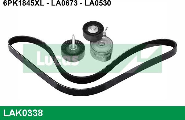 LUCAS LAK0338 - V-Ribbed Belt Set autospares.lv