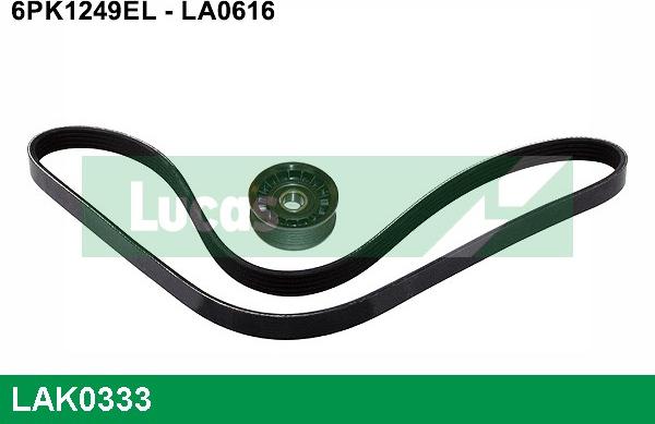 LUCAS LAK0333 - V-Ribbed Belt Set autospares.lv