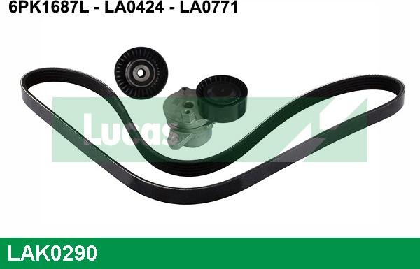 LUCAS LAK0290 - V-Ribbed Belt Set autospares.lv