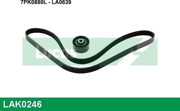 LUCAS LAK0246 - V-Ribbed Belt Set autospares.lv