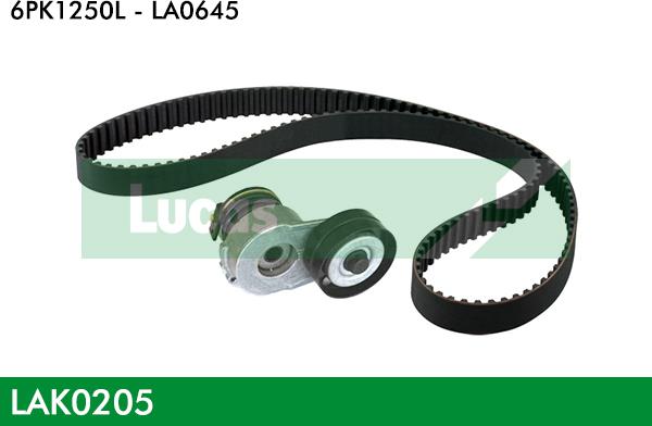 LUCAS LAK0205 - V-Ribbed Belt Set autospares.lv