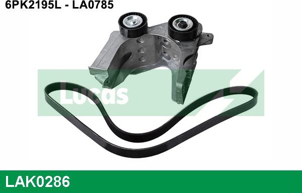 LUCAS LAK0286 - V-Ribbed Belt Set autospares.lv