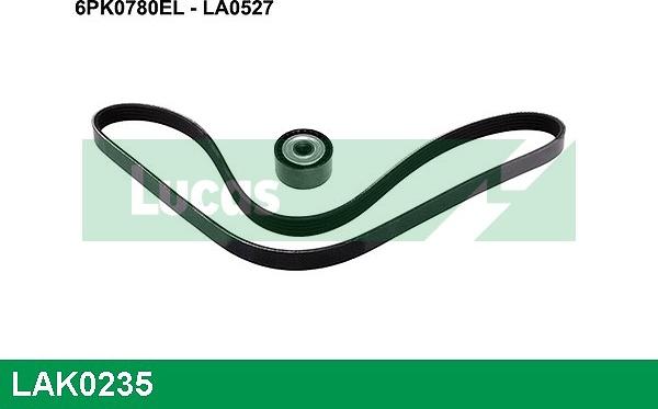 LUCAS LAK0235 - V-Ribbed Belt Set autospares.lv