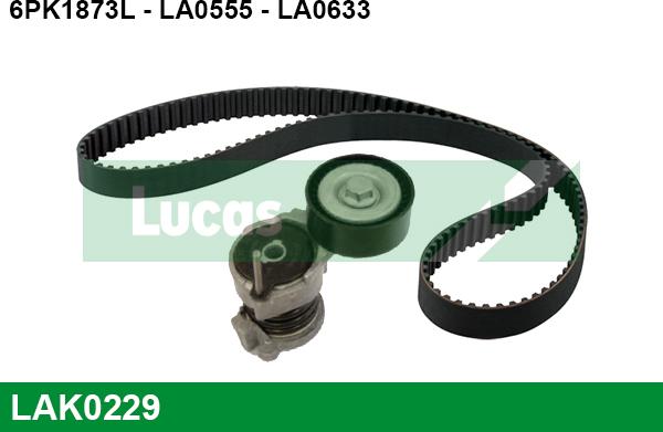 LUCAS LAK0229 - V-Ribbed Belt Set autospares.lv