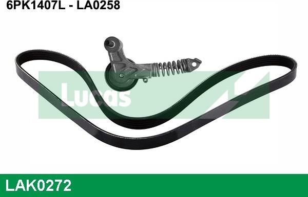 LUCAS LAK0272 - V-Ribbed Belt Set autospares.lv