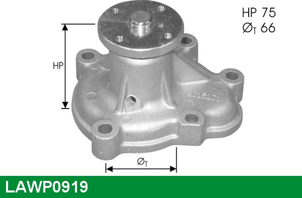 LUCAS LAWP0919 - Water Pump autospares.lv