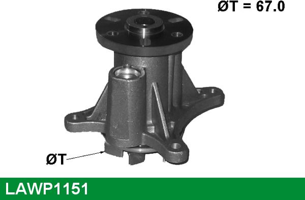 LUCAS LAWP1151 - Water Pump autospares.lv