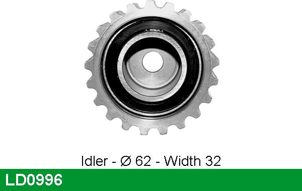 LUCAS LD0996 - Tensioner Pulley, timing belt autospares.lv