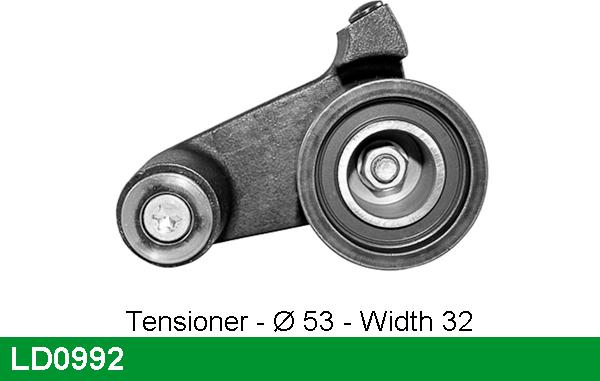 LUCAS LD0992 - Tensioner Pulley, timing belt autospares.lv