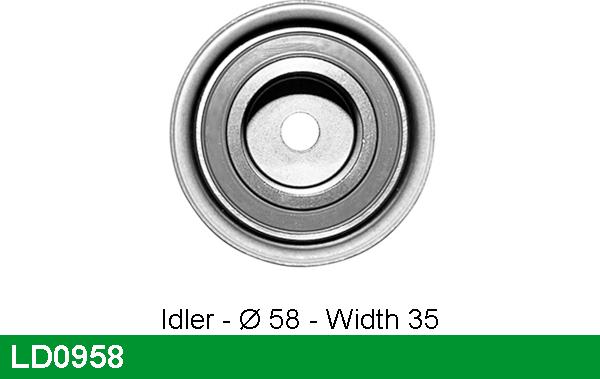 LUCAS LD0958 - Tensioner Pulley, timing belt autospares.lv