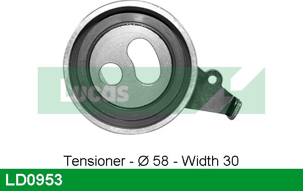 LUCAS LD0953 - Tensioner Pulley, timing belt autospares.lv