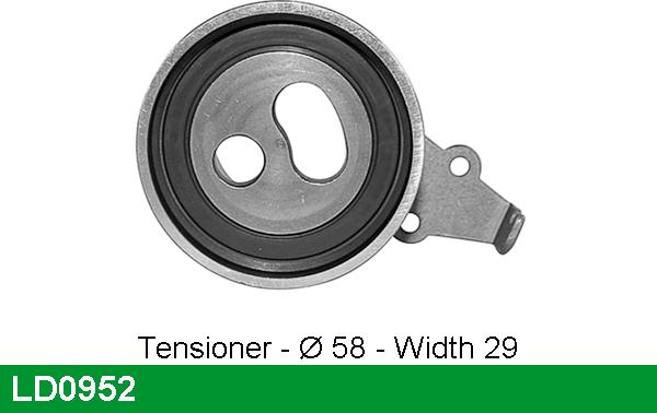 LUCAS LD0952 - Tensioner Pulley, timing belt autospares.lv