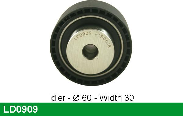 LUCAS LD0909 - Tensioner Pulley, timing belt autospares.lv