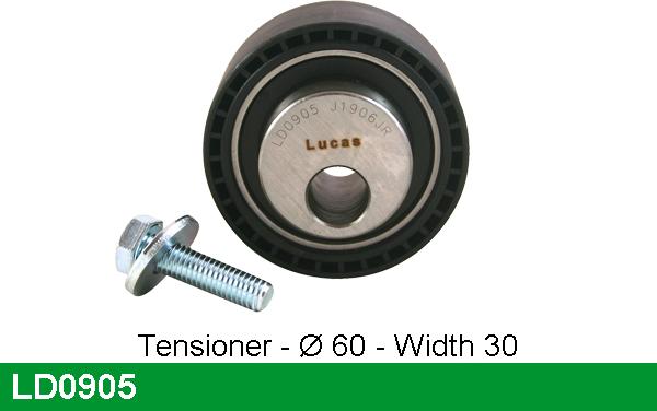 LUCAS LD0905 - Tensioner Pulley, timing belt autospares.lv