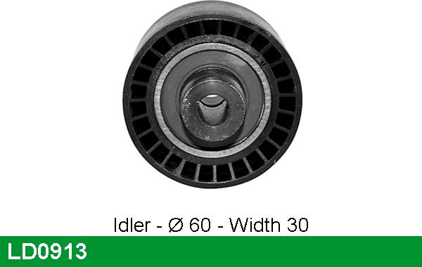 LUCAS LD0913 - Tensioner Pulley, timing belt autospares.lv