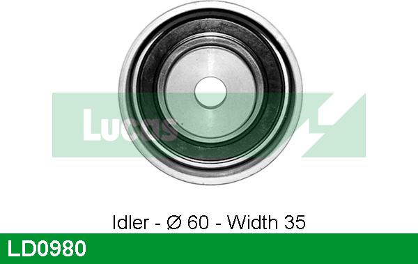 LUCAS LD0980 - Tensioner Pulley, timing belt autospares.lv