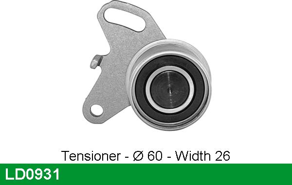 LUCAS LD0931 - Tensioner Pulley, timing belt autospares.lv