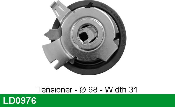 LUCAS LD0976 - Tensioner Pulley, timing belt autospares.lv