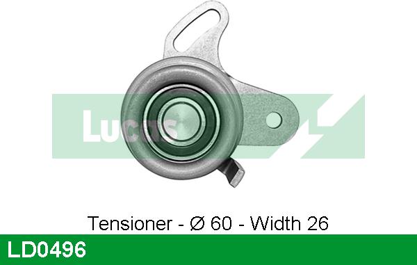 LUCAS LD0496 - Tensioner Pulley, timing belt autospares.lv