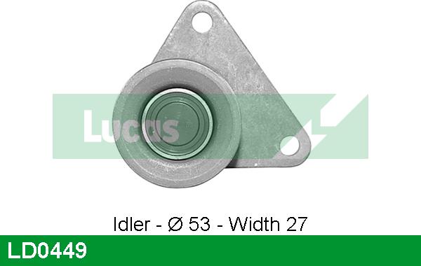 LUCAS LD0449 - Tensioner Pulley, timing belt autospares.lv