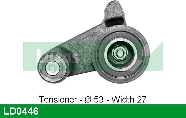 LUCAS LD0446 - Tensioner Pulley, timing belt autospares.lv