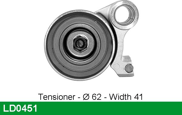 LUCAS LD0451 - Tensioner Pulley, timing belt autospares.lv