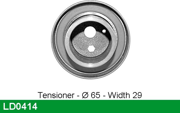 LUCAS LD0414 - Tensioner Pulley, timing belt autospares.lv