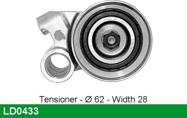 LUCAS LD0433 - Tensioner Pulley, timing belt autospares.lv