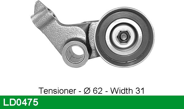 LUCAS LD0475 - Tensioner Pulley, timing belt autospares.lv