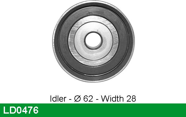 LUCAS LD0476 - Tensioner Pulley, timing belt autospares.lv