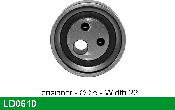 LUCAS LD0610 - Tensioner Pulley, timing belt autospares.lv