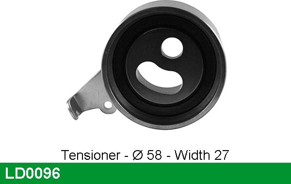 LUCAS LD0096 - Tensioner Pulley, timing belt autospares.lv