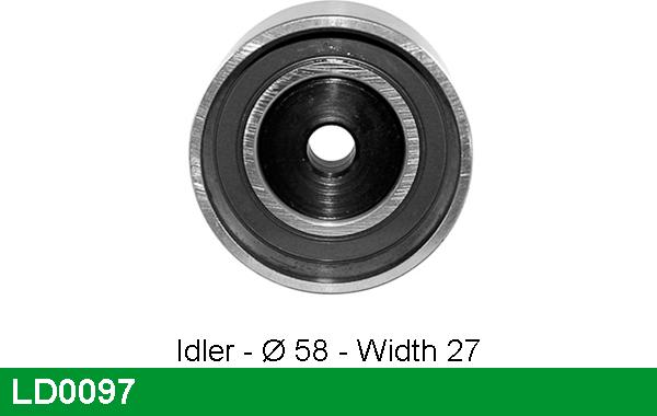 LUCAS LD0097 - Tensioner Pulley, timing belt autospares.lv