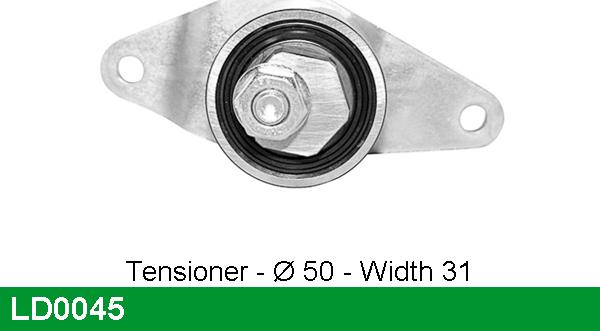LUCAS LD0045 - Tensioner Pulley, timing belt autospares.lv