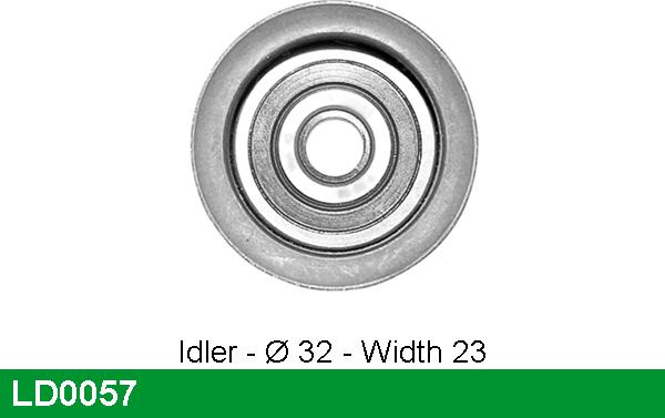 LUCAS LD0057 - Tensioner Pulley, timing belt autospares.lv