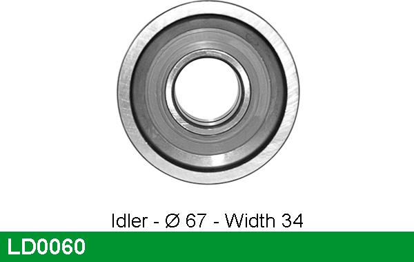 LUCAS LD0060 - Tensioner Pulley, timing belt autospares.lv