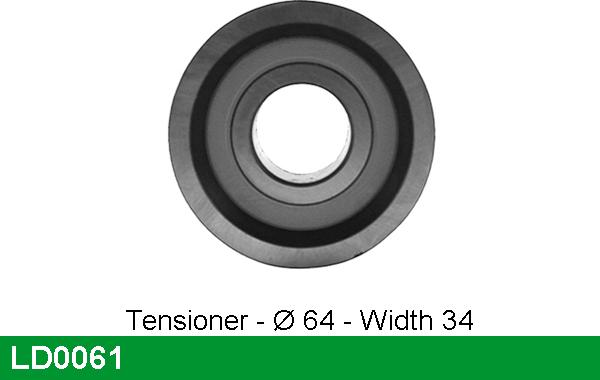 LUCAS LD0061 - Tensioner Pulley, timing belt autospares.lv