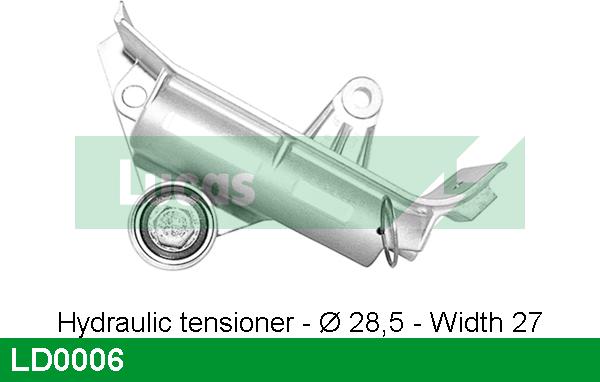 LUCAS LD0006 - Tensioner Pulley, timing belt autospares.lv