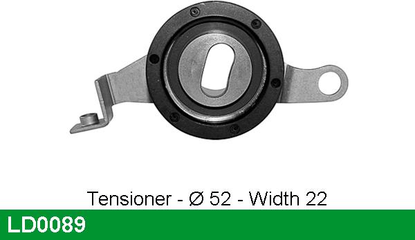 LUCAS LD0089 - Tensioner Pulley, timing belt autospares.lv